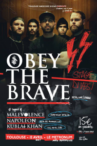 Obey The Brave @ Le Metronum - Toulouse, France [12/04/2015]