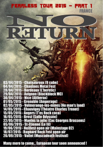 No Return @ Le Fil - Saint-Etienne, France [05/06/2015]