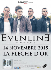 Evenline @ La Flèche d'Or - Paris, France [14/11/2015]
