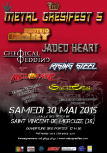 Metal Gresifest 5 @ Salle des Fêtes - Saint-Vincent-de-Mercuze, France [30/05/2015]