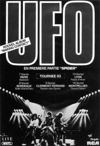 UFO @ Le Palais d'hiver - Lyon, France [10/02/1983]