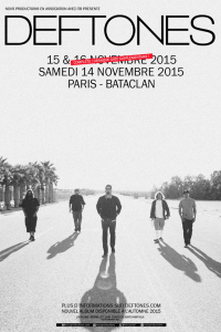 Deftones @ Le Bataclan - Paris, France [14/11/2015]