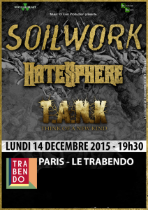 Soilwork @ Le Trabendo - Paris, France [14/12/2015]