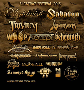 Alcatraz Metal Festival 2015 @ Kortrijk, Belgique [09/08/2015]