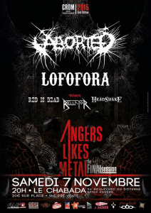 Angers Likes Metal @ Le Chabada Club - Angers, France [07/11/2015]