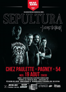 Sepultura @ Chez Paulette - Pagney-derrière-Barine, France [19/08/2015]