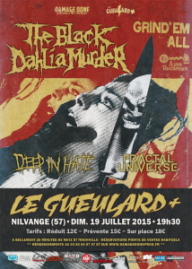 The Black Dahlia Murder @ Le Gueulard Plus - Nilvange, France [19/07/2015]