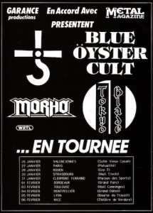 Blue Öyster Cult @ Vieux Condé - Valenciennes, France [26/01/1986]