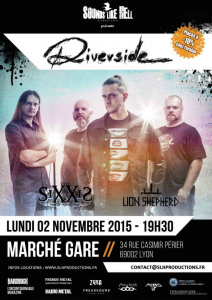 Riverside @ Le Marché Gare - Lyon, France [02/11/2015]