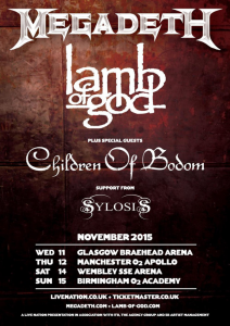 Megadeth @ Wembley Arena - Londres, Angleterre [14/11/2015]