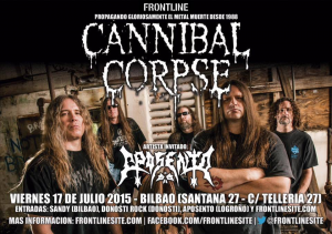 Cannibal Corpse @ Sala Santana 27 - Bilbao, Espagne [17/07/2015]