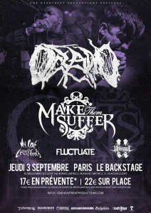 Oceano @ Backstage By The Mill - Paris, France [03/09/2015]