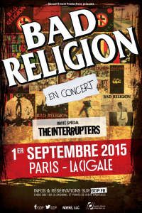 Bad Religion @ La Cigale - Paris, France [01/09/2015]