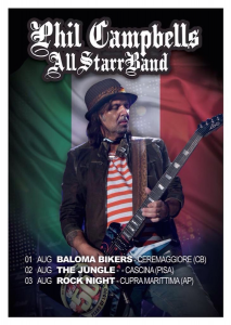 Phil Campbell's All Starr Band @ Rock Night - Cupra Marittima, Italie [03/08/2015]