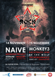 Paris Rock Festival @ La Flèche d'Or - Paris, France [14/11/2015]