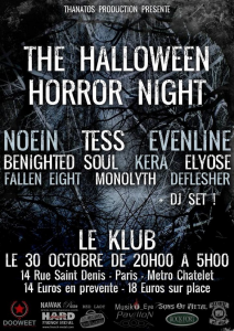 The Halloween Horror Night Festival Pt.II @ Le Klub - Paris, France [30/10/2015]