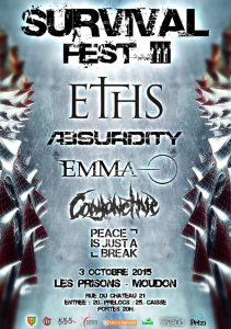 Survival Fest 3 @ Les Prisons - Moudon, Suisse [03/10/2015]