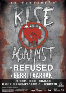 Rise Against @ Bilbao Exhibition Center - BEC - Barakaldo, Espagne [04/10/2015]