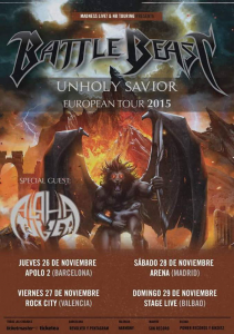 Battle Beast @ Sala Stage Live - Bilbao, Espagne [29/11/2015]