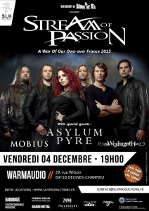 Stream Of Passion @ Le Warmaudio - Décines-Charpieu, France [04/12/2015]