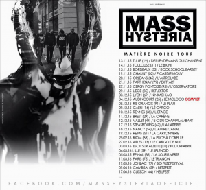 Mass Hysteria @ Le Diff'Art - Parthenay, France [21/11/2015]