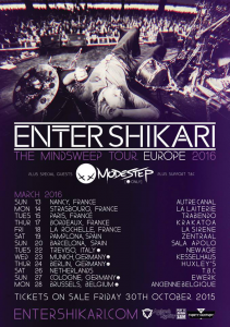 Enter Shikari @ Le Trabendo - Paris, France [15/03/2016]