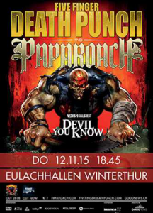 Five Finger Death Punch @ Eulachhallen  - Winterthur , Suisse [12/11/2015]