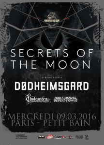 Secrets Of The Moon @ Petit Bain - Paris, France [09/03/2016]
