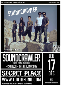 Soundcrawler @ Secret Place - Saint Jean de Vedas, France [17/12/2015]