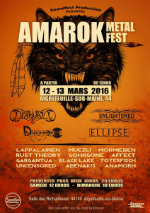 Amarok Metal Fest @ Salle des Richardières - Aigrefeuille-sur-Maine, France [12/03/2016]