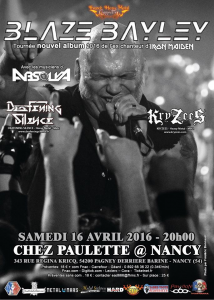 Blaze Bayley @ Chez Paulette - Pagney-derrière-Barine, France [16/04/2016]