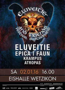 Eluveitie And Friends @ Eishalle  - Wetzikon, Suisse [02/01/2016]