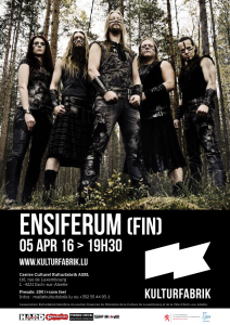 Ensiferum @ Kulturfabrik - Esch-sur-Alzette, Luxembourg [05/04/2016]