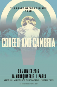 Coheed And Cambria @ La Maroquinerie - Paris, France [25/01/2016]