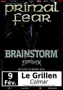 Primal Fear @ Le Grillen - Colmar, France [09/02/2016]