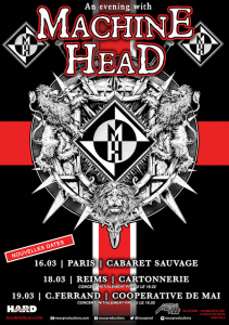 Machine Head @ La Coopérative de Mai - Clermont-Ferrand, France [19/03/2016]