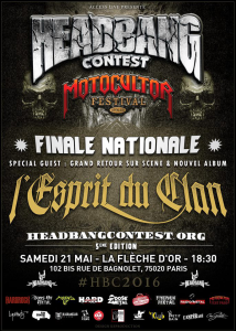 Headbang Contest / Finale Nationale @ La Flèche d'Or - Paris, France [21/05/2016]