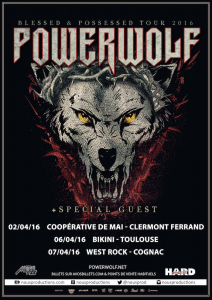Powerwolf @ Le West Rock - Cognac, France [07/04/2016]