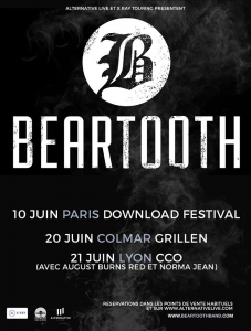 Beartooth @ Le Grillen - Colmar, France [20/06/2016]