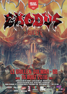 Exodus @ Le Grillen - Colmar, France [16/08/2016]