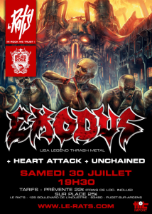 Exodus @ Le Rat's - Puget-sur-Argens, France [30/07/2016]