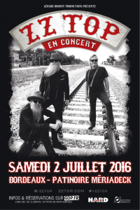 ZZ Top @ Patinoire Meriadeck - Bordeaux, France [02/07/2016]