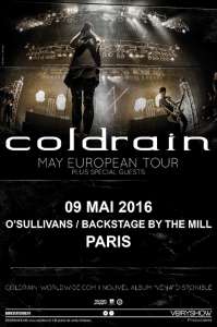 Coldrain @ Backstage By The Mill - Paris, France [09/05/2016]