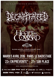 Decapitated @ Backstage By The Mill - Paris, France [05/04/2016]