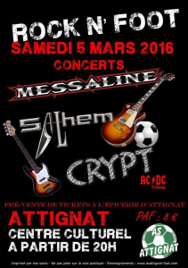 Rock N' Foot @ Espace Salvert - Attignat, France [05/03/2016]