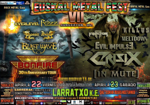 Euskal Metal Fest VII @ Larratxo Kultur Etxea - Saint-Sébastien, Pays Basque, Espagne [22/04/2016]