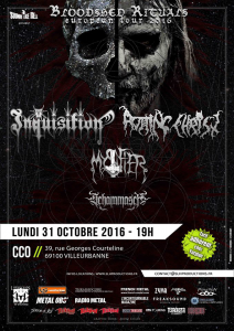 Inquisition @ Le CCO - Villeurbanne, France [31/10/2016]