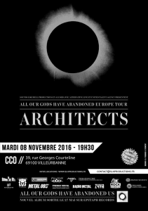 Architects @ Le CCO - Villeurbanne, France [08/11/2016]