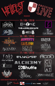 Hellfest Off @ Clisson, France [17/06/2016]