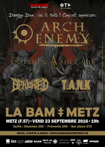 Arch Enemy @ La Bam - Metz, Lorraine, France [23/09/2016]